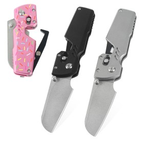 Small Fat 3 colors Aluminum Handle Folding Knife UD408784